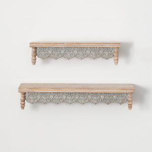 SCALLOPED WALL SHELF